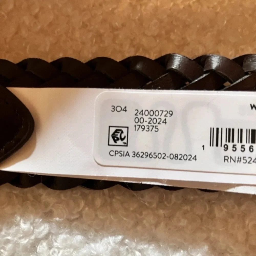 💜Wonder Nation Boys' Braided Belt Size:Medium Waist 33in